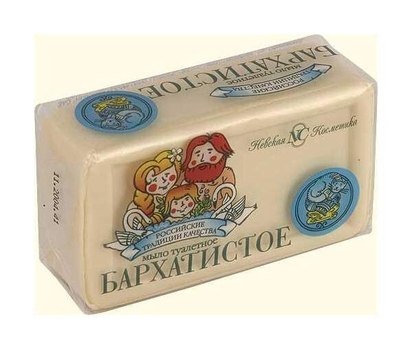 Natural Bath Soap Velvet ❗️ 4 bars x 140g❗️ Nevskaya Cosmetics RF Бархотное мыло