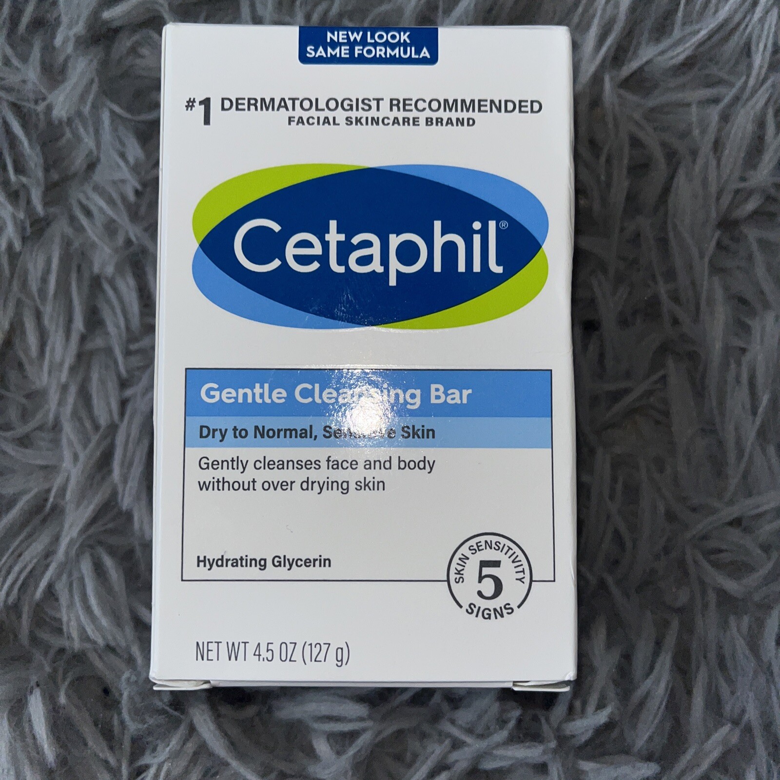 Cetaphil Gentle Cleansing Bar for Dry/Sensitive Skin 4.50 oz