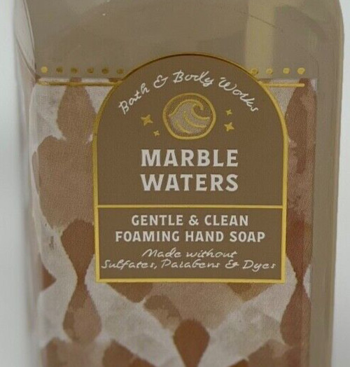 3 BATH & BODY WORKS MARBLE WATERS GENTLE CLEAN FOAMING HAND SOAP WASH FOAM PUMP