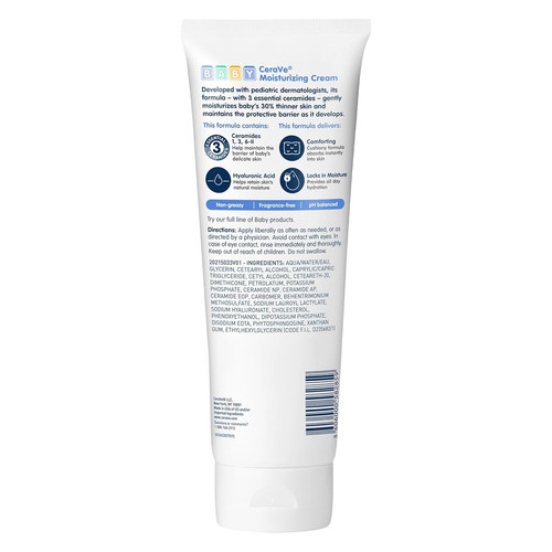 CeraVe Baby Cream, Gentle Moisturizing Cream with 8 Ounce (Pack of 1)