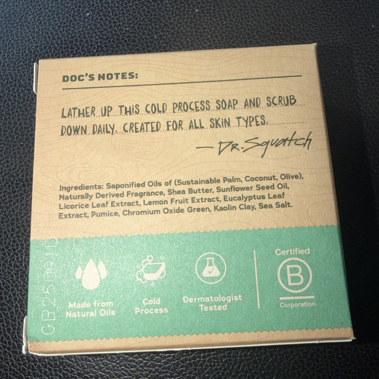 Dr Squatch Rainforest Rapids Bar Soap 5oz Light Grit Natural Soap NIB NEW Men