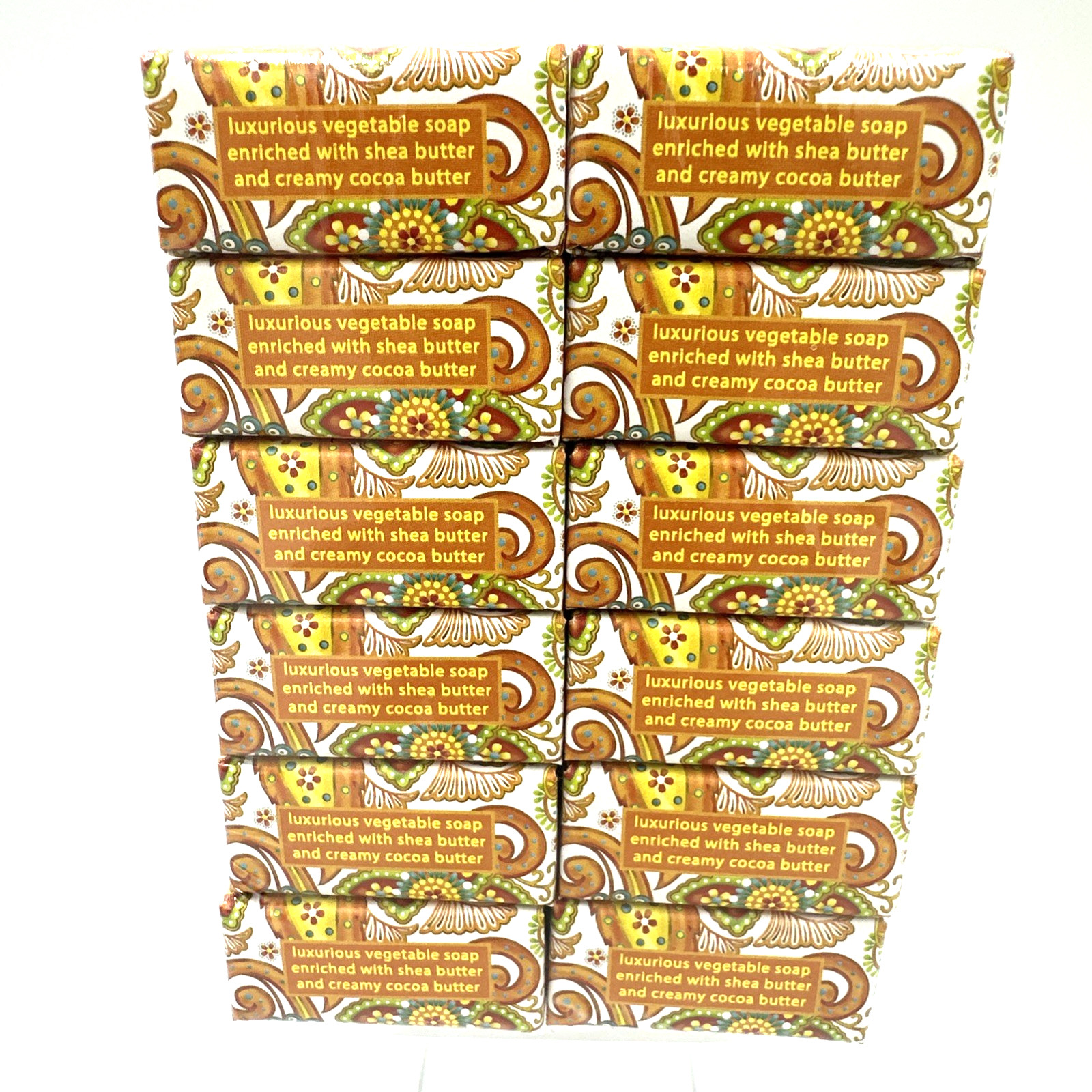 Greenwich Bay Juicy Peach Shea Butter Soap Lot Of 12 Bars/1.9oz Each