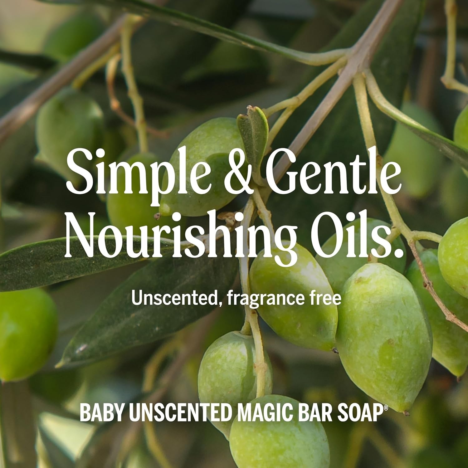 Pure-Castile Unscented Baby Bar Soap, 5oz – Gentle for Sensitive Skin, 2-Pack