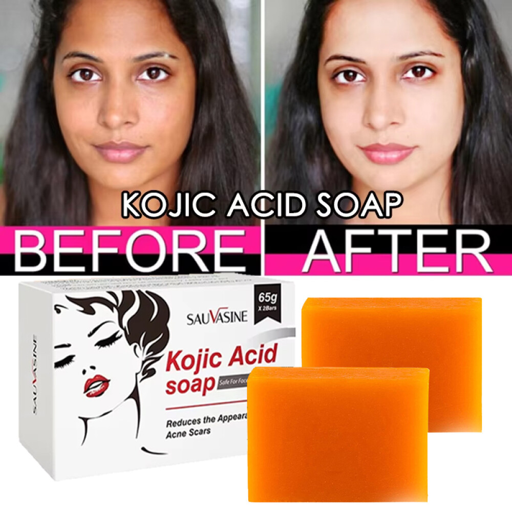 1-5X Kojic Acid Soap Dark Spot Whitening Turmeric Soap Skin Bleaching Lightening