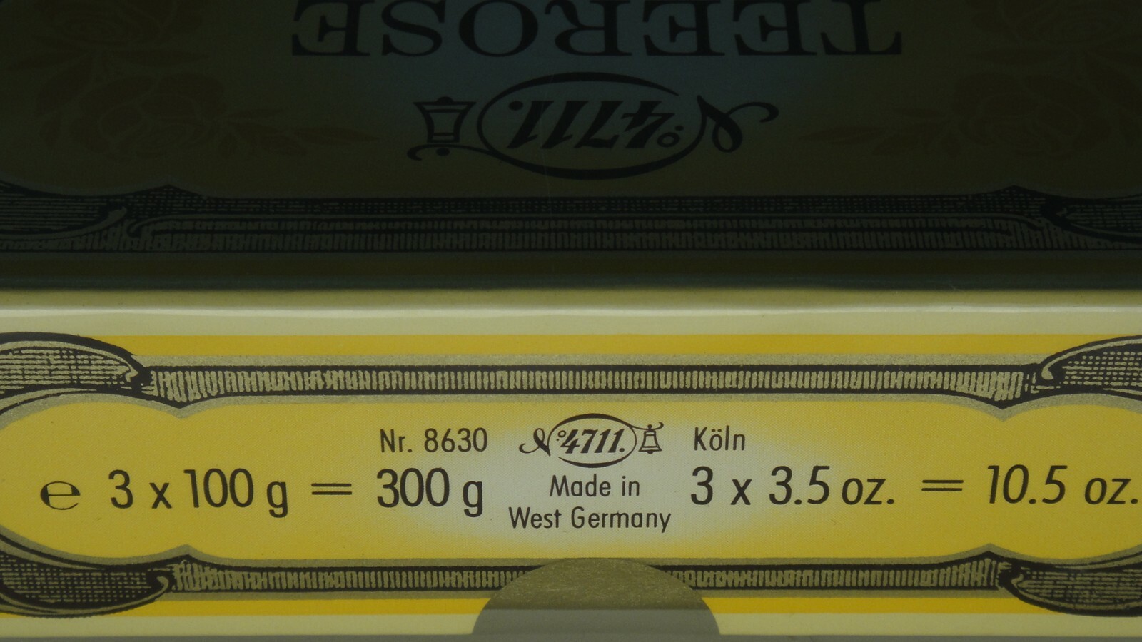 4711 Teerose 3 100 Gram Bars Luxury Soap Savon De Luxe Made in West Germany