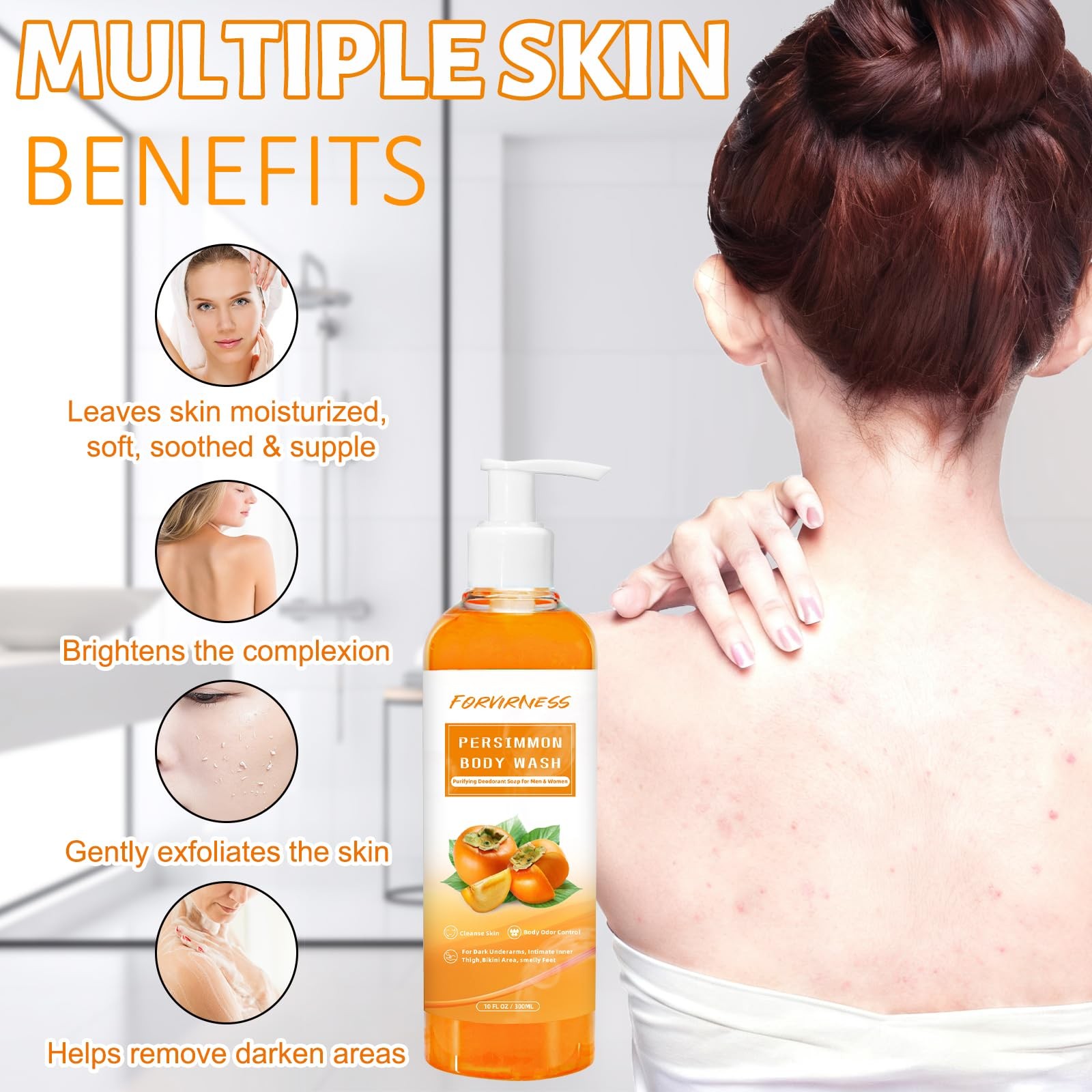 Body Wash Persimmon Natural Deodorant Old People Smell Smelly Feet Remove