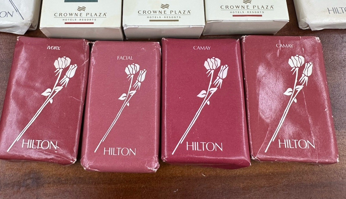 Vintage Hotel Soaps Institute Swiss Crowne Plaza Hilton Lot Of 12 Ginseng