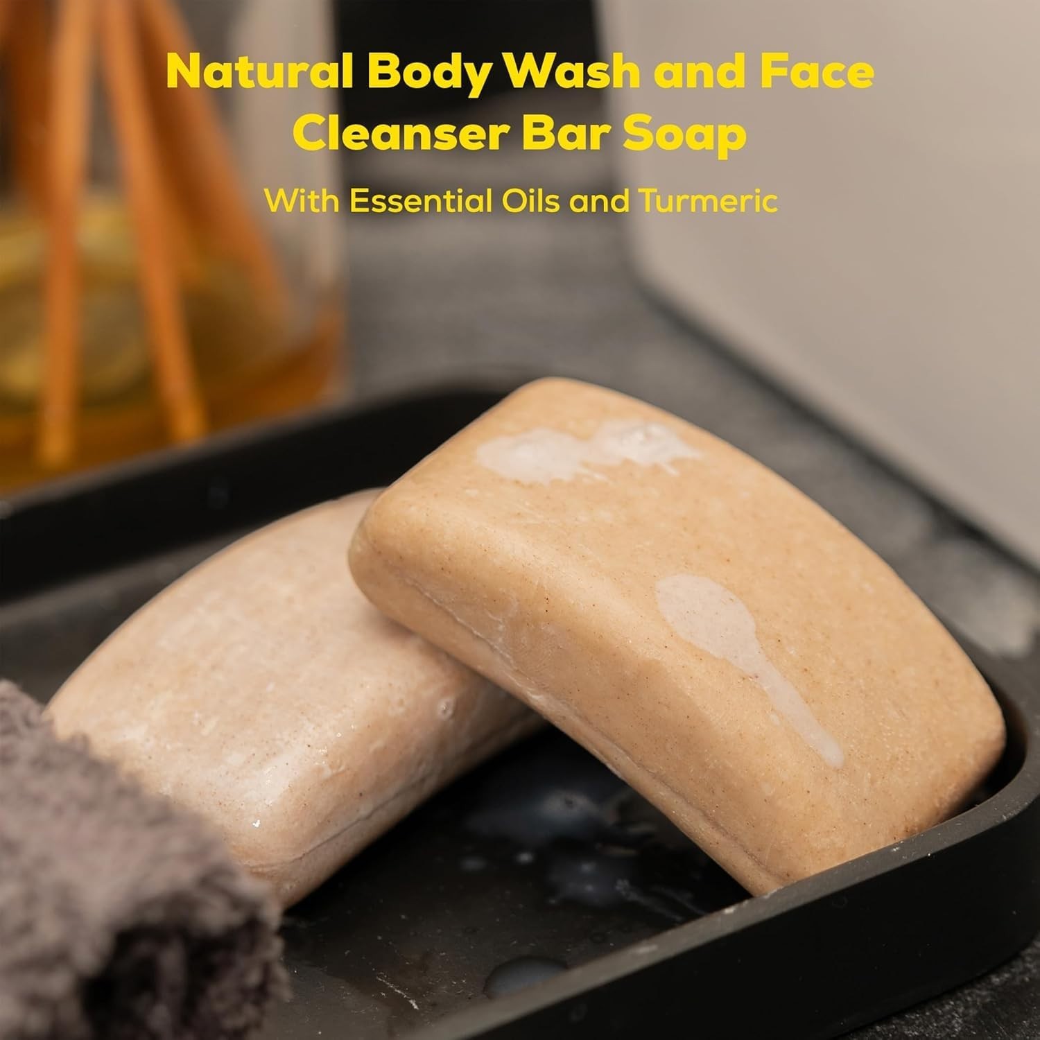 Skleer Turmeric Face & Body Soap Bar | 3 Pack