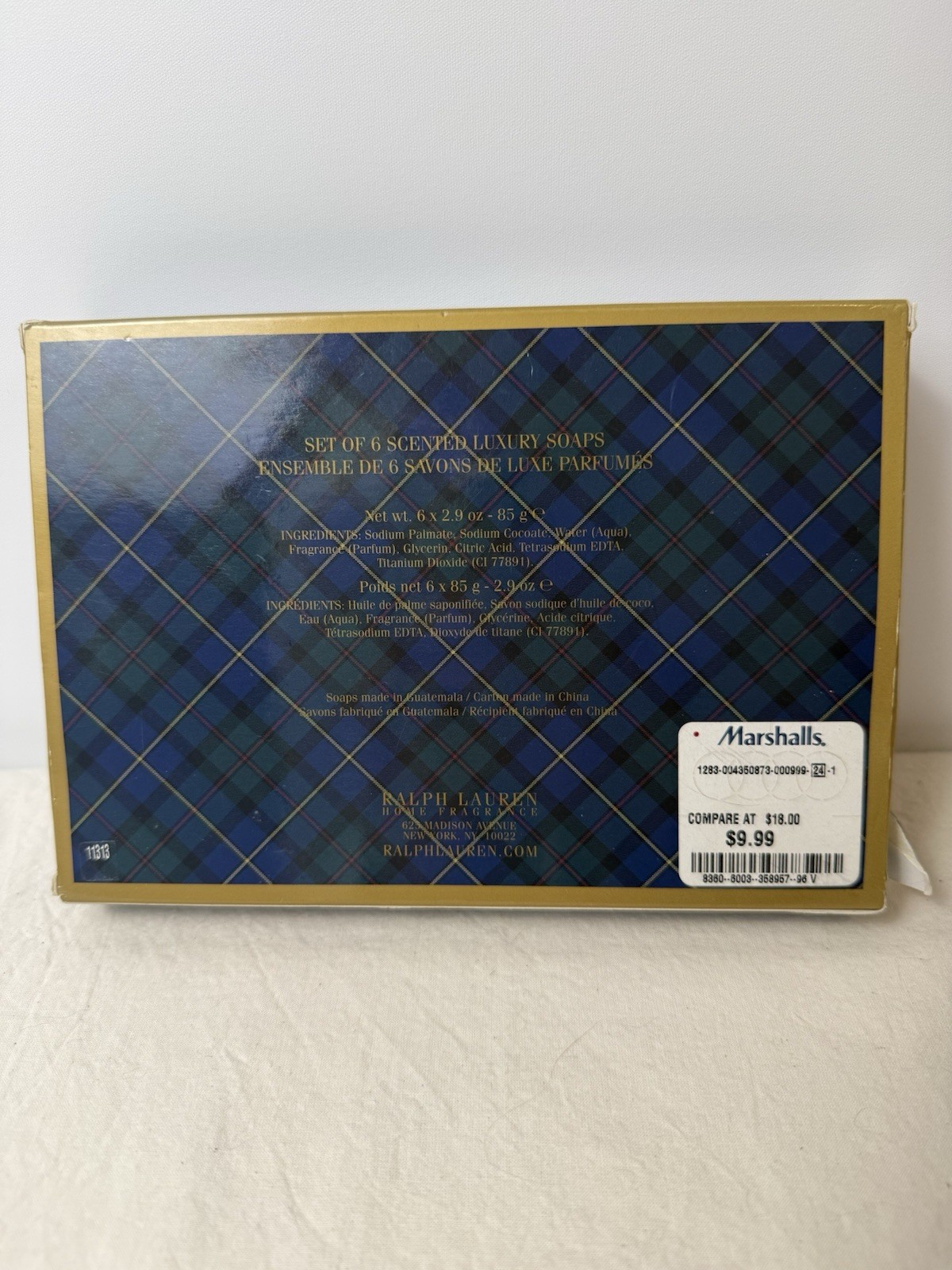 Lauren Ralph Lauren Scented Luxury Soaps ‘HOLIDAY PINE’ (6) FACTORY SEALED SOAPS
