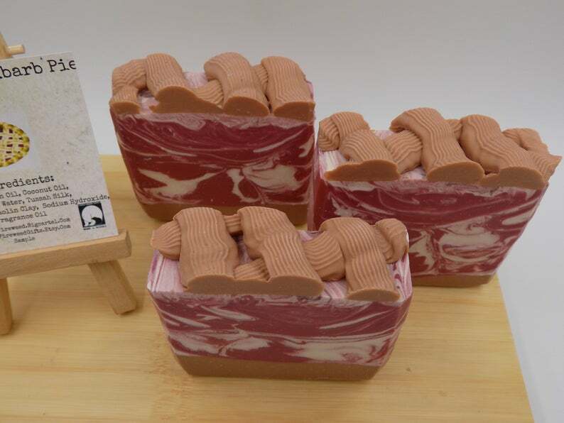 Strawberry Rhubarb Pie Soap
