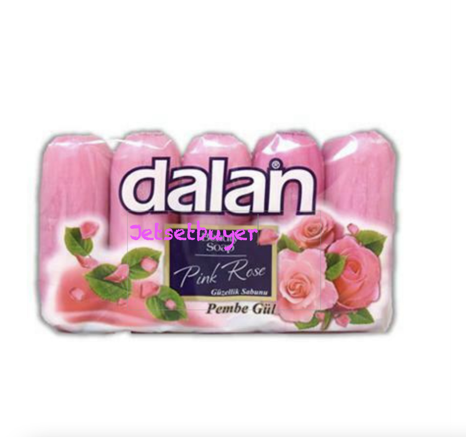 Dalan Pink Rose Fragrance Beauty Soap Bars 5 x 2.47 oz
