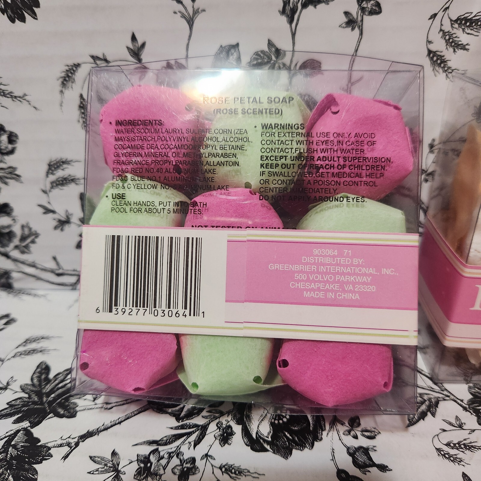 Rose Scented Petal Soap Gift Box Assorted NEW Lot Of 10