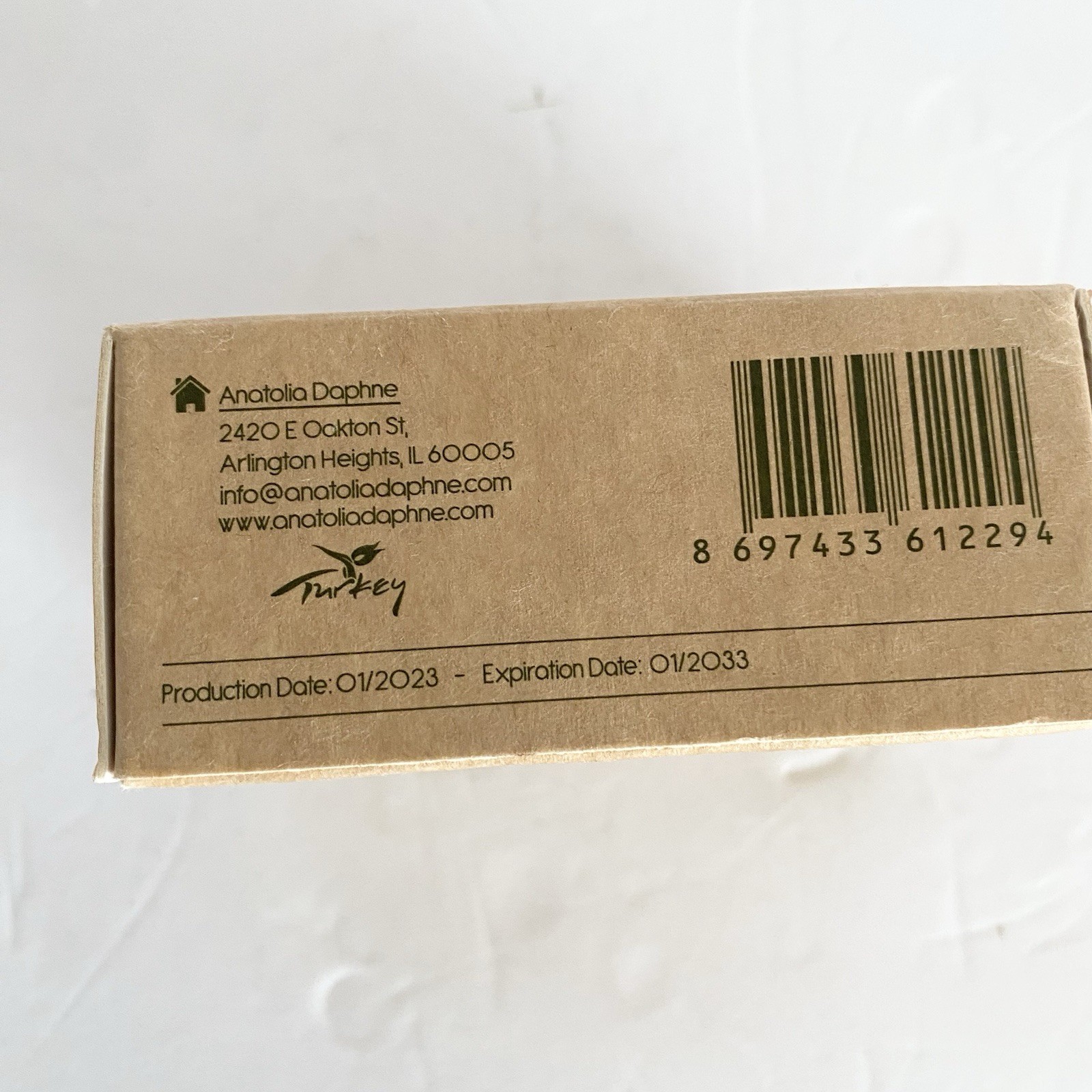 Anatolia Daphne Olive Oil Soap Bar 5.3oz Traditional Handmade 100% Pure Natural