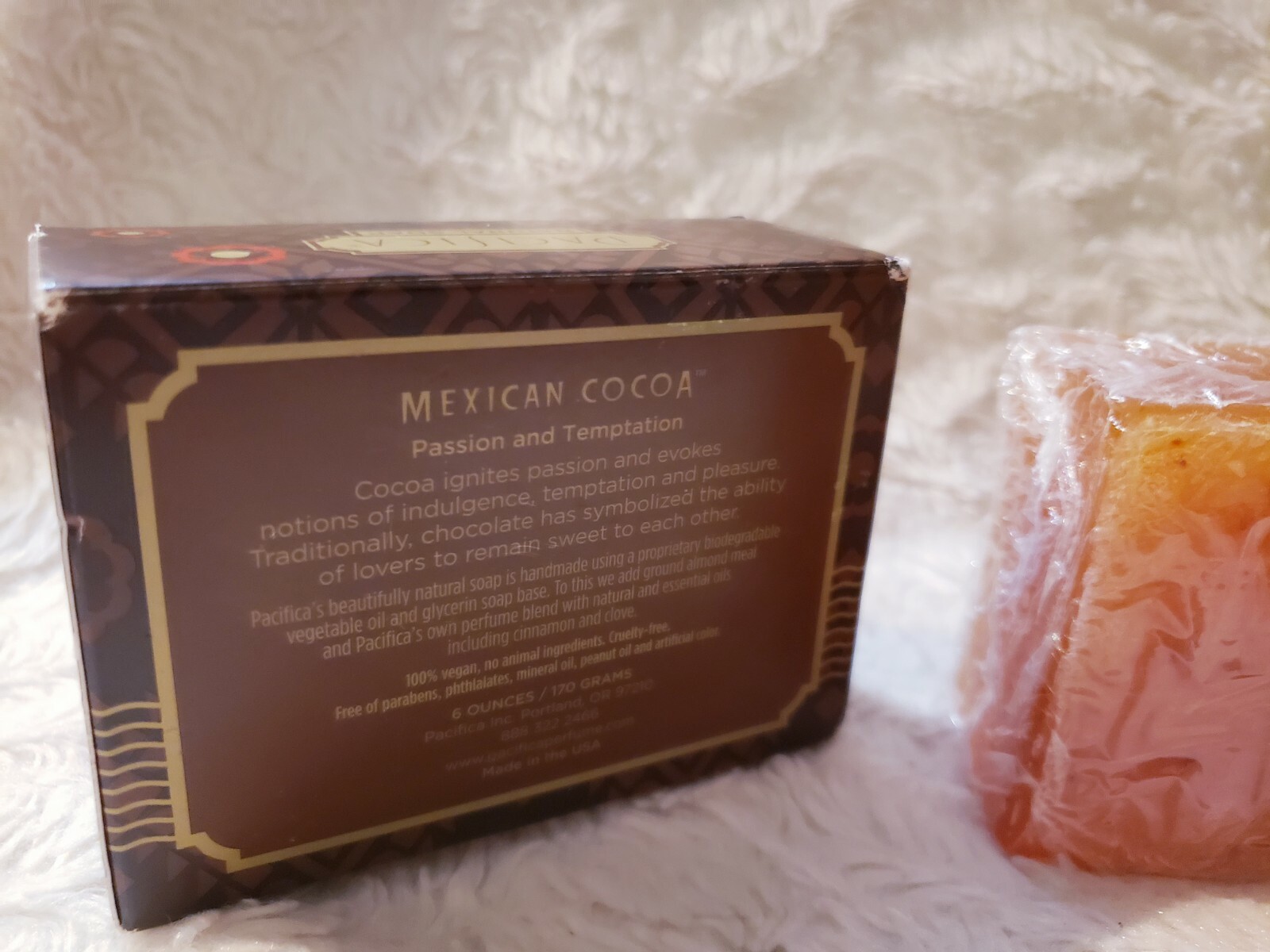 PACIFICA Mexican Cocoa Natural Soap bar Passion Temptation 6 oz / 170 g NEW NIB