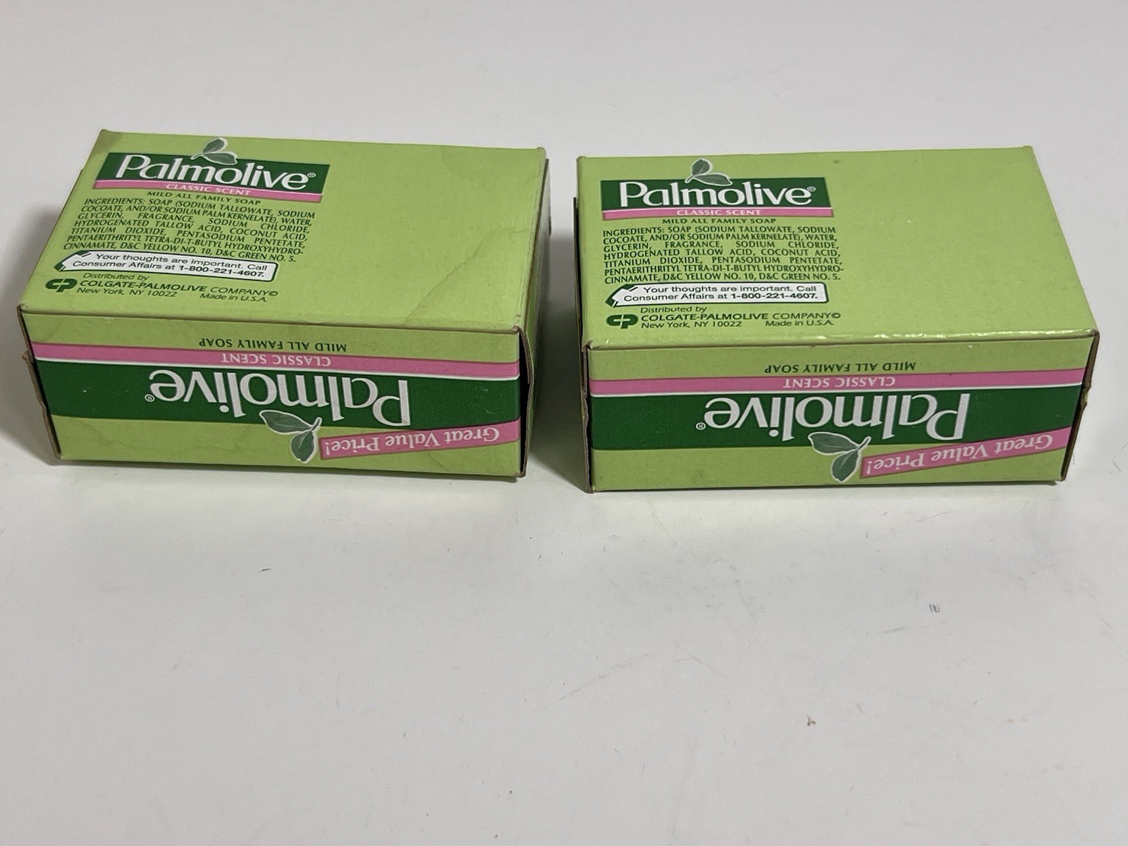 2 Bars Palmolive Bath Bar Soap Classic Scent 3.2 oz Mild All Family Soap