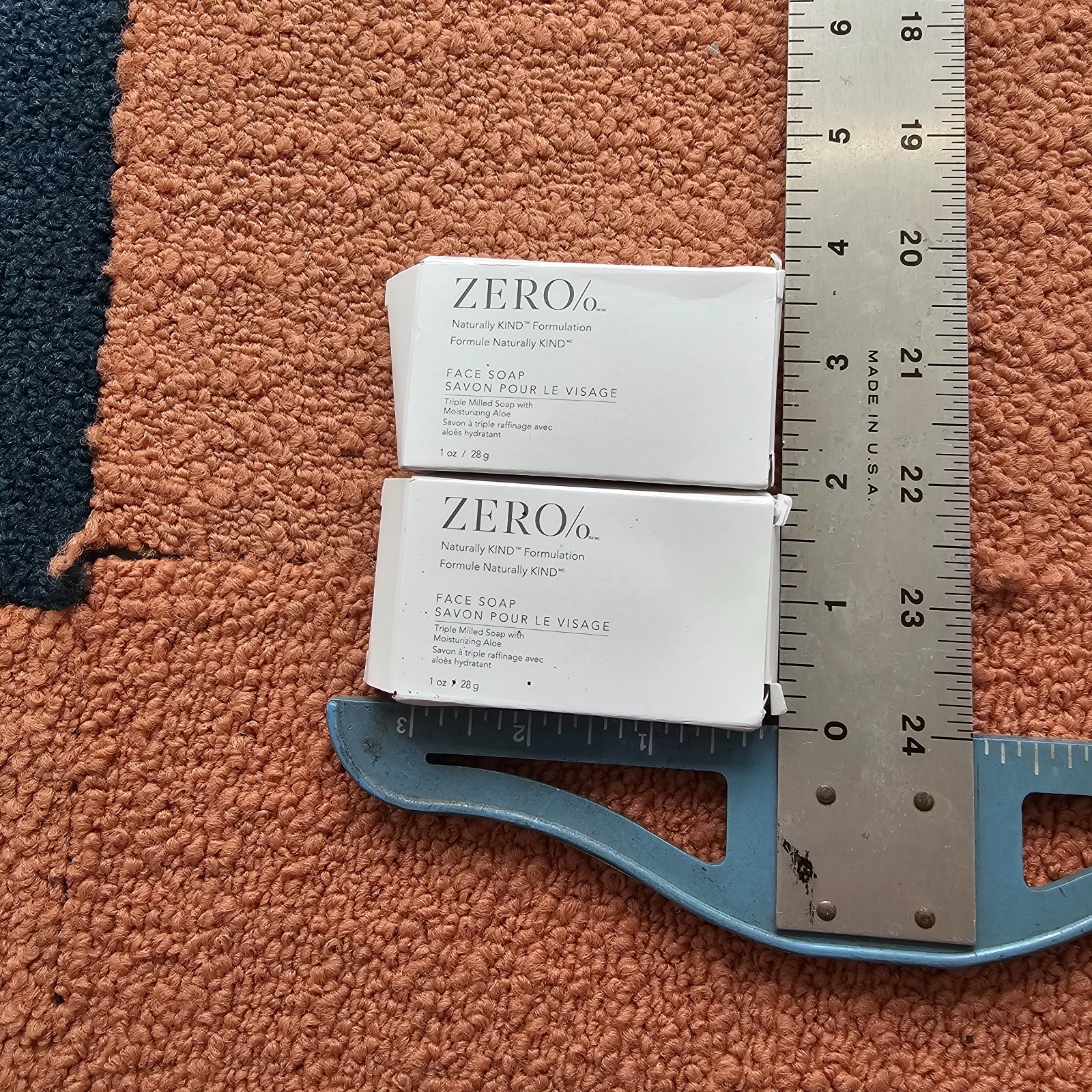 (2) Gilchrist & Soames Zero % Bath Soap Bar Moisturizing Aloe Travel Size 1oz Y4