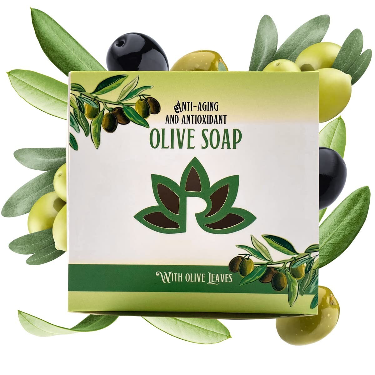 1 Vegan Natural Cold Process OLIVE OIL Soap Bar with 90% Organic Olive Oil