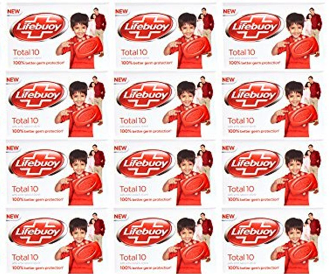 12x 44g Lifebuoy Total Soap Bath Soaps 12 Bars Lot Unilever Ltd Free Shipping
