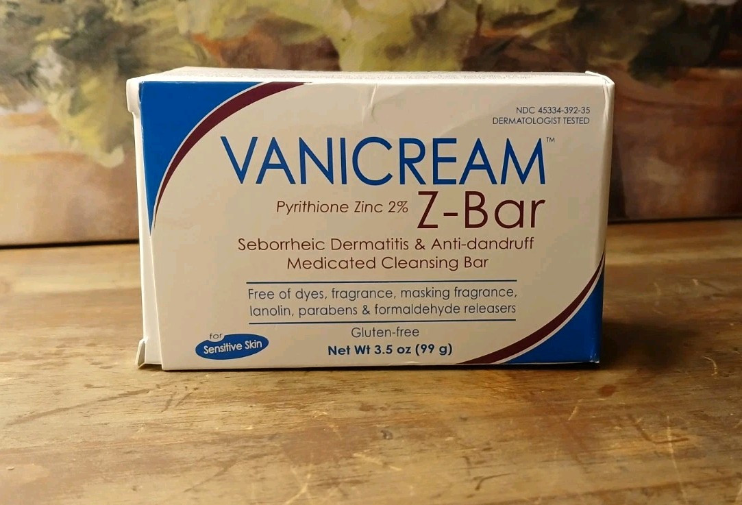 Vanicream Z Bar Pyrithione Zinc 2% 3.5 Oz NIB EXP 08/2026 Cleansing Bar Soap HTF