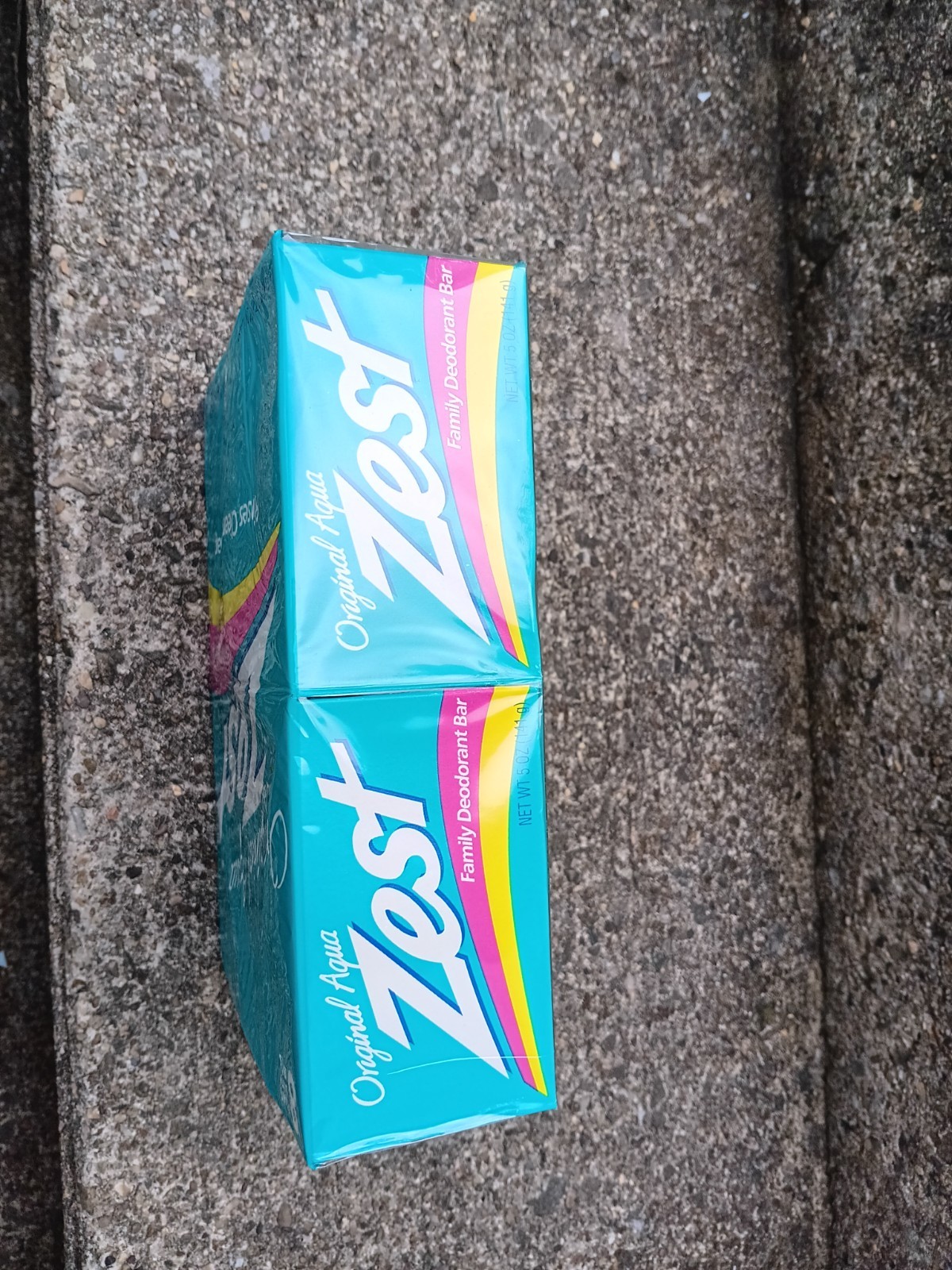 8 Pack Bars Vintage 1992 Original Aqua Zest Family Deodorant Bar Soap 5oz New