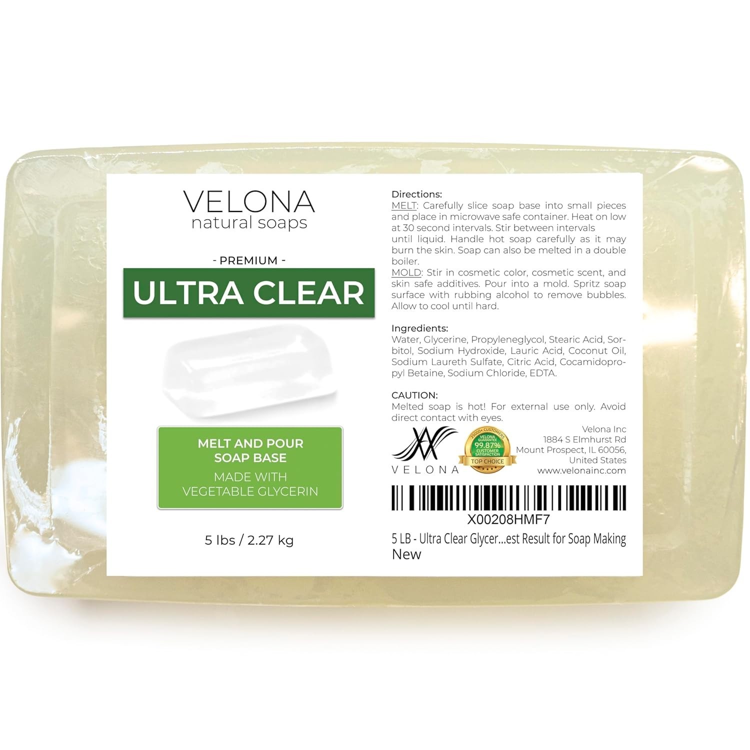 Ultra Clear Glycerin Soap Base – 5 lb