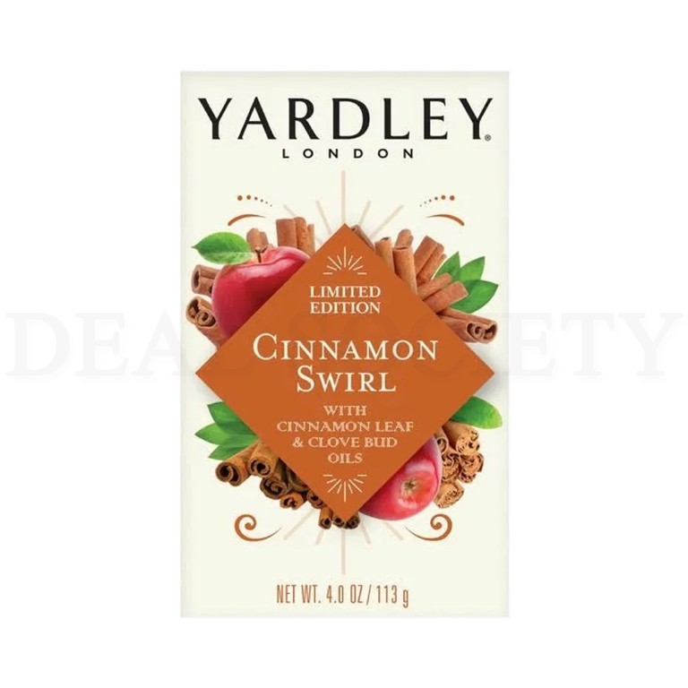Yardley London Limited Edition Cinnamon Swirl Moisturizing Bath Bar 4oz Lot of 6