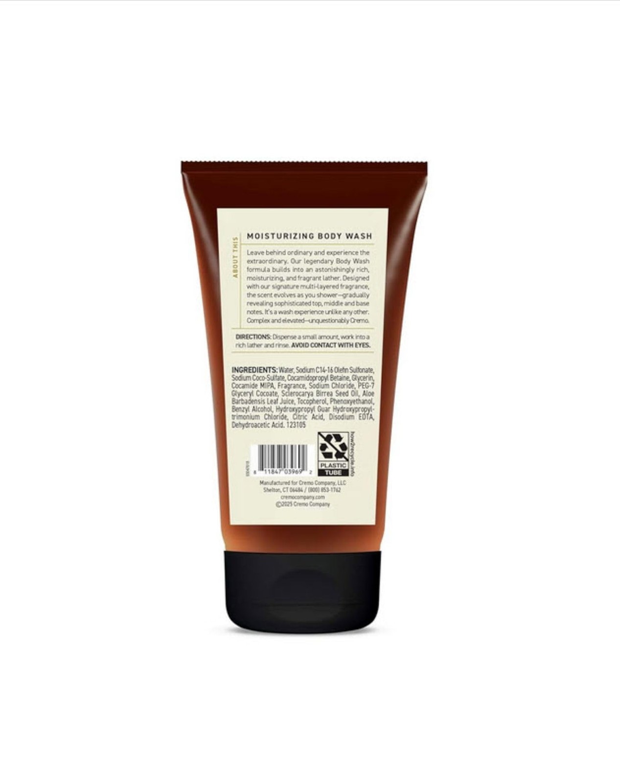 Cremo Rich-Lathering Italian Bergamot Travel Size Body 1 Count (Pack of 1)
