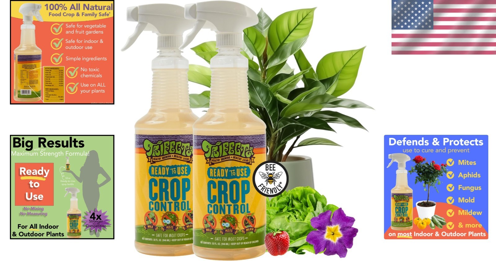 Biodegradable Pest Control Soap – Target Spider Mites & More | 32oz Pack of 2