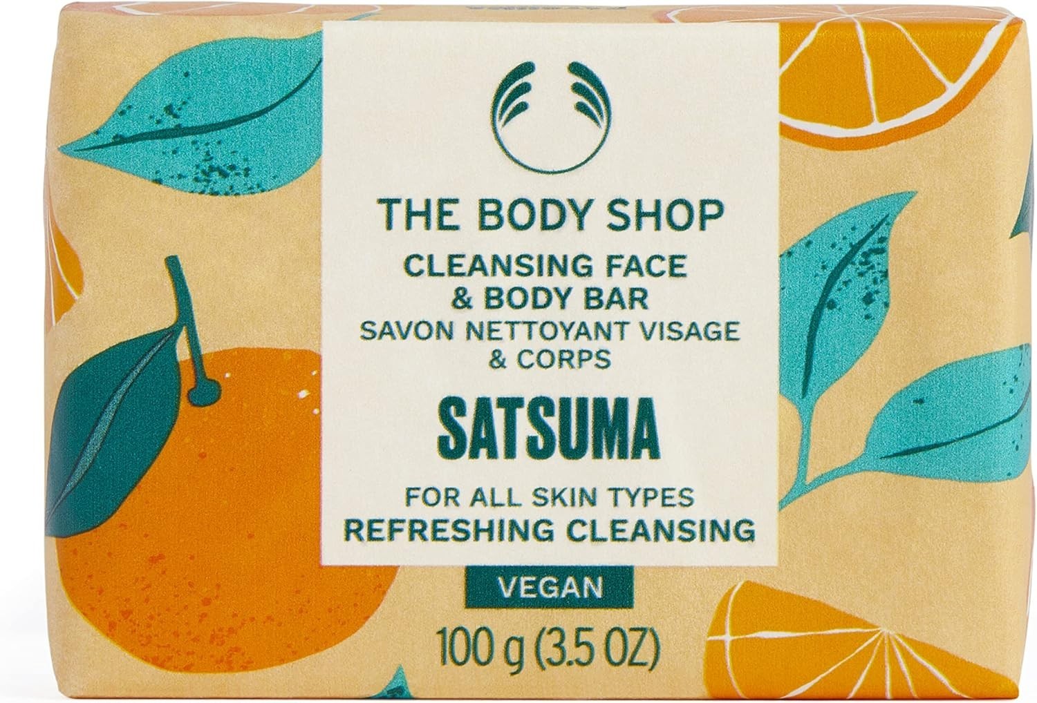 The Body Shop Satsuma Cleansing Face & Body Bar 100gm