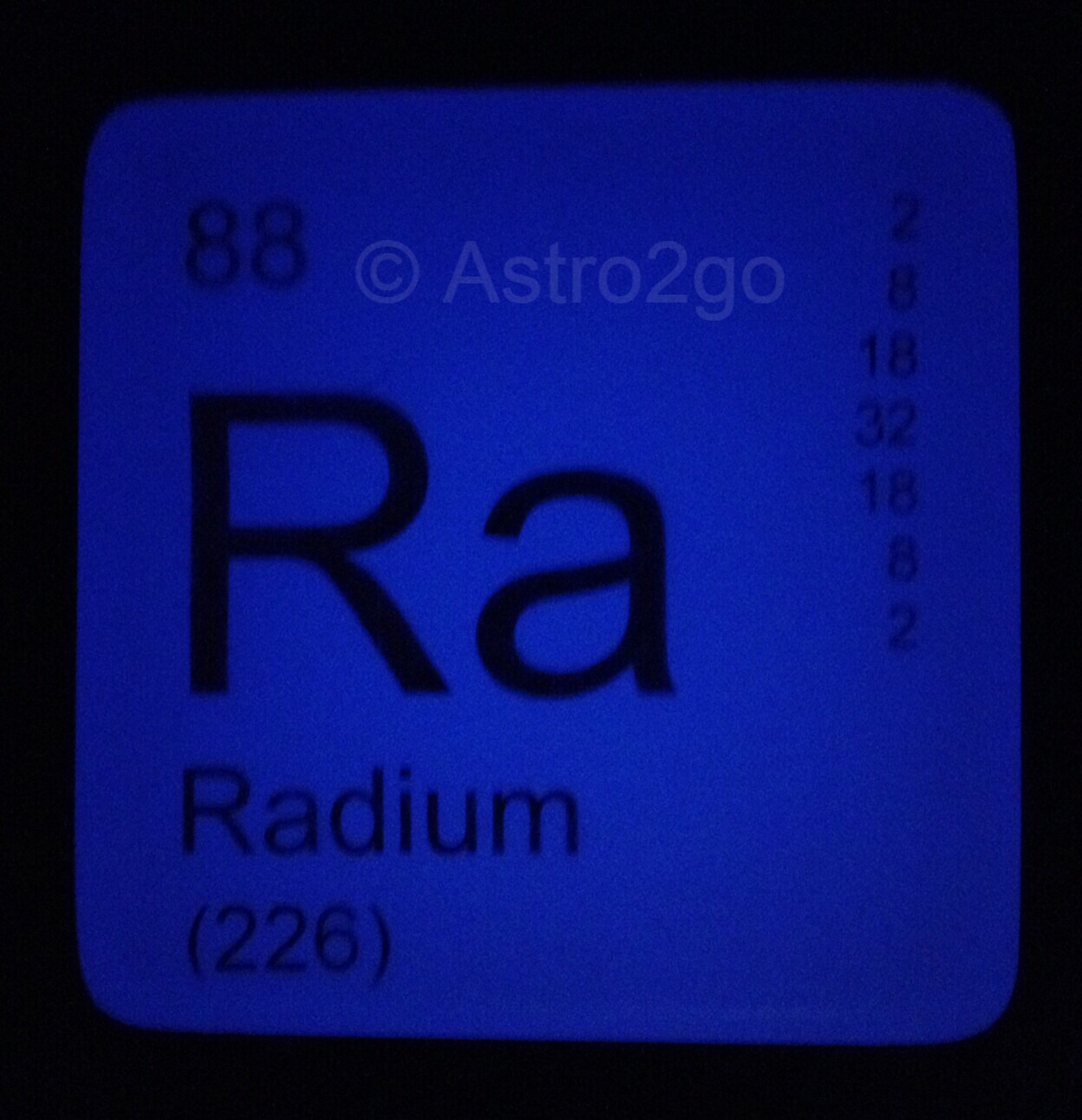 PERIODIC TABLE ELEMENT “Ra” RADIUM NOVELTY GLOW HAND SOAP-4 oz JUST BUBBLY NEW!