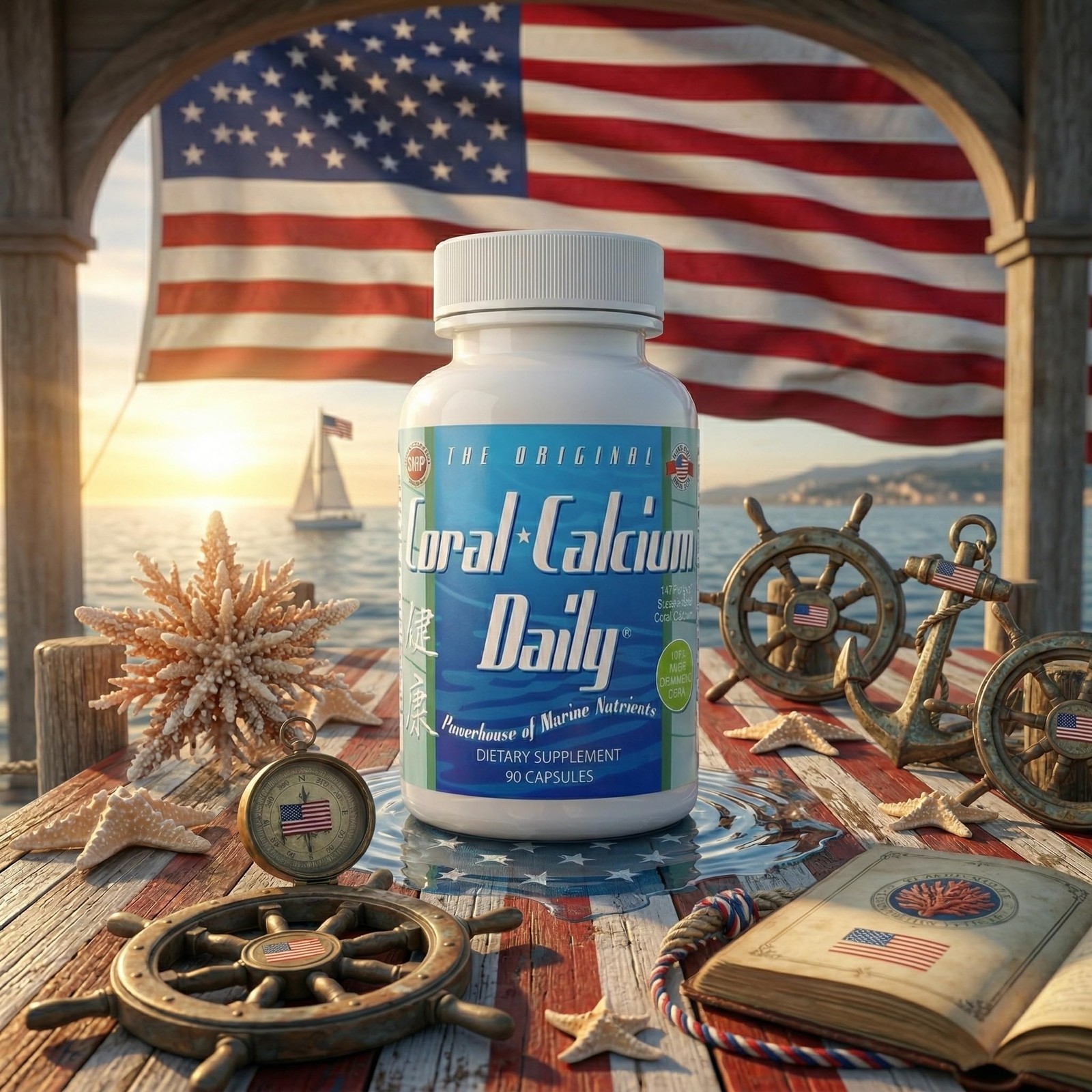 Daily Health, Coral Calcium Pure Okinawa – Marine-Grade 1 Count (Pack of 1)