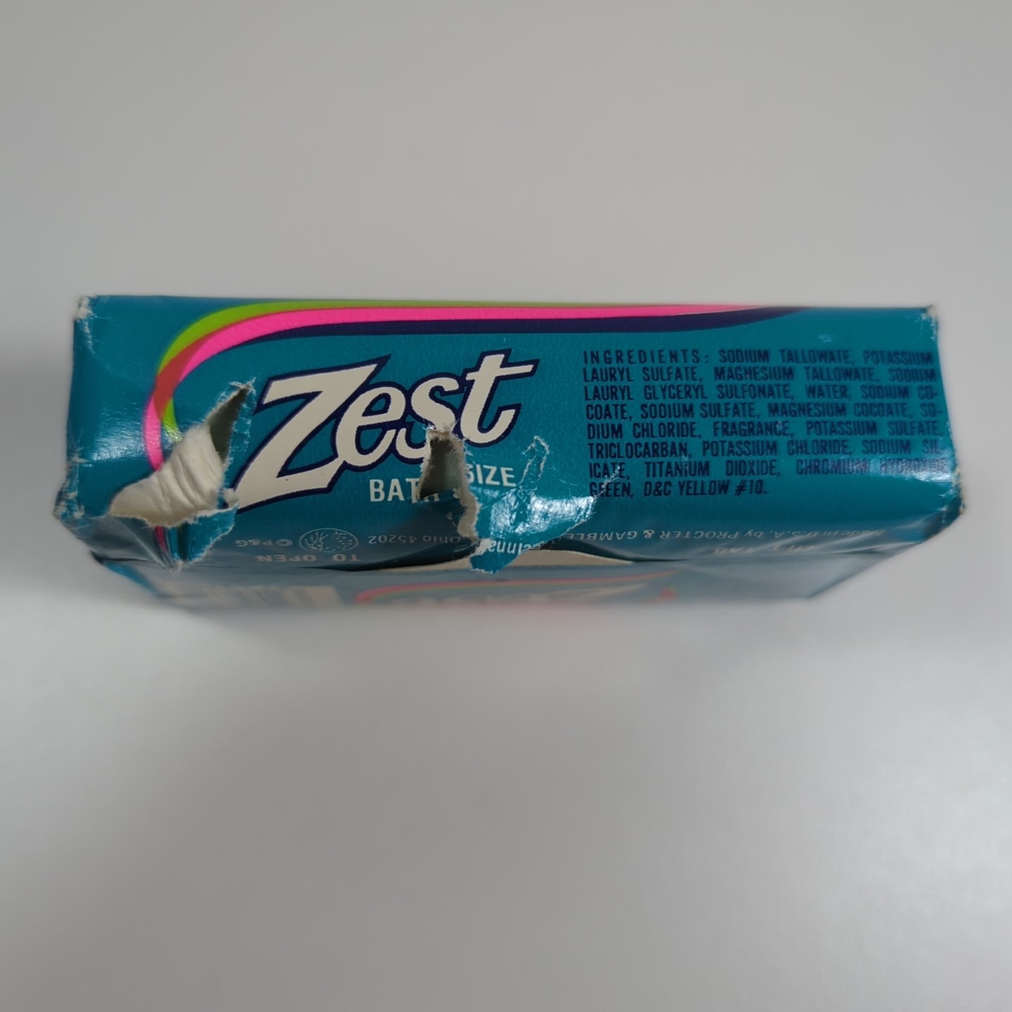 Vtg Zest Deodorant Bar Soap 5 1/2 Oz Sealed Flaw Prop 80s? USA