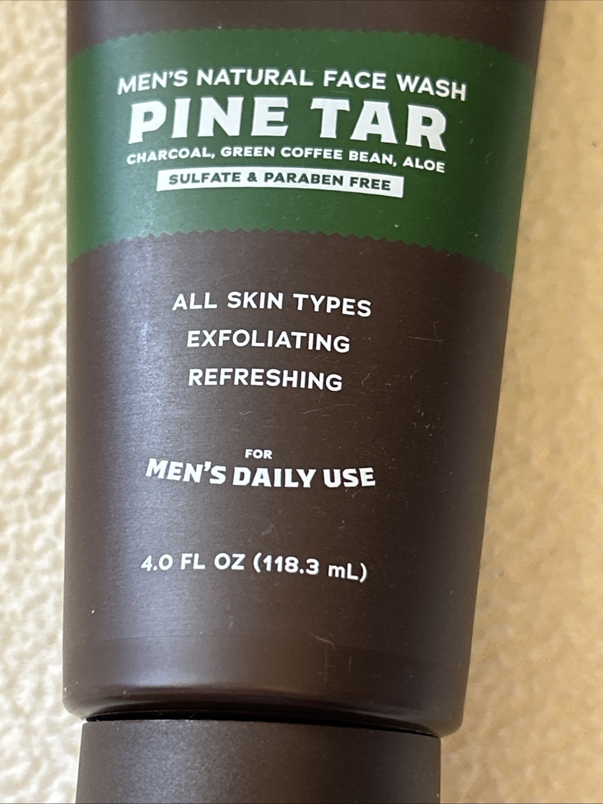 Dr. Squatch Men’s Natural Face Wash PINE TAR Daily Use 4 Oz New Sealed
