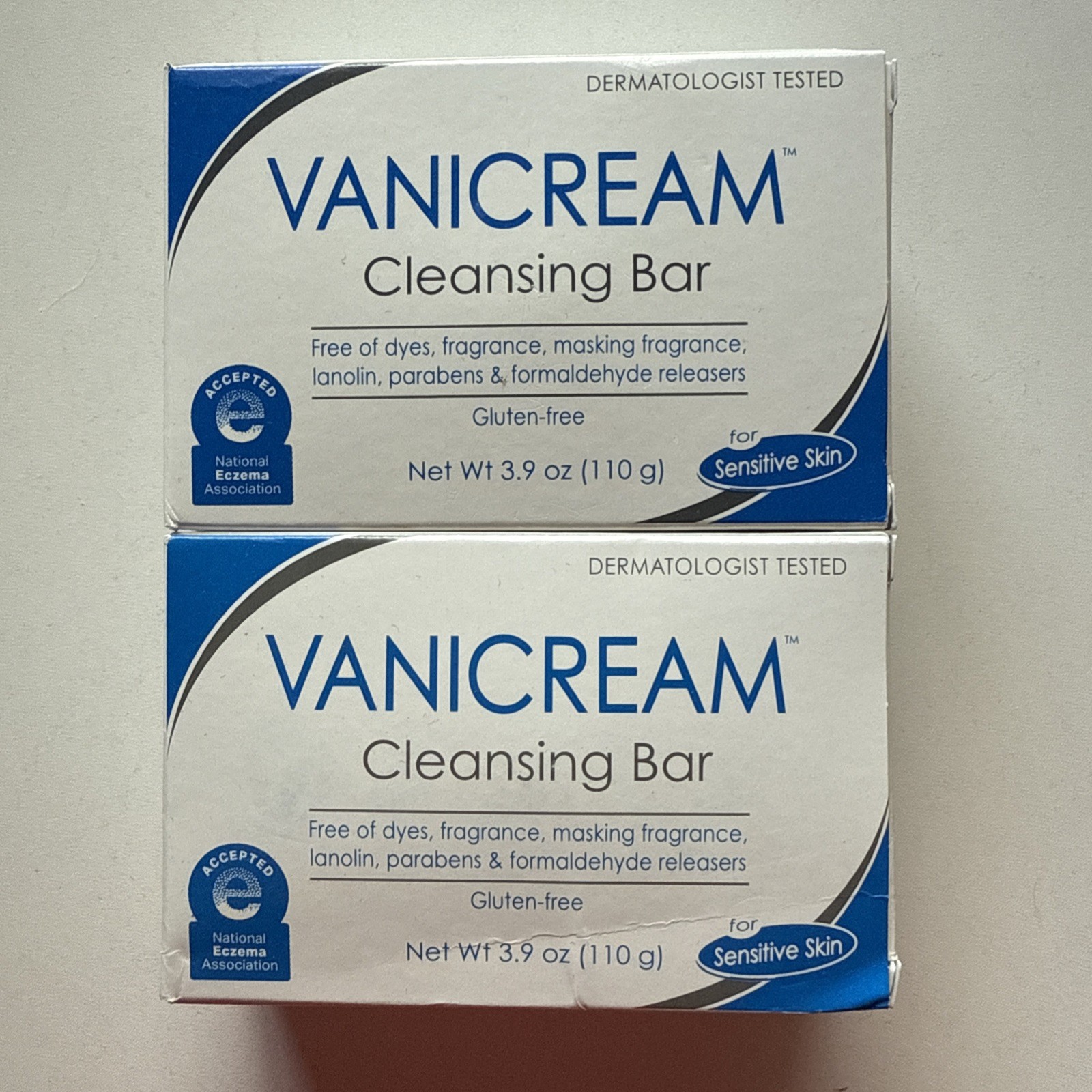 Vanicream Cleansing Bar for Sensitive Skin 3.90 oz Pack of 2