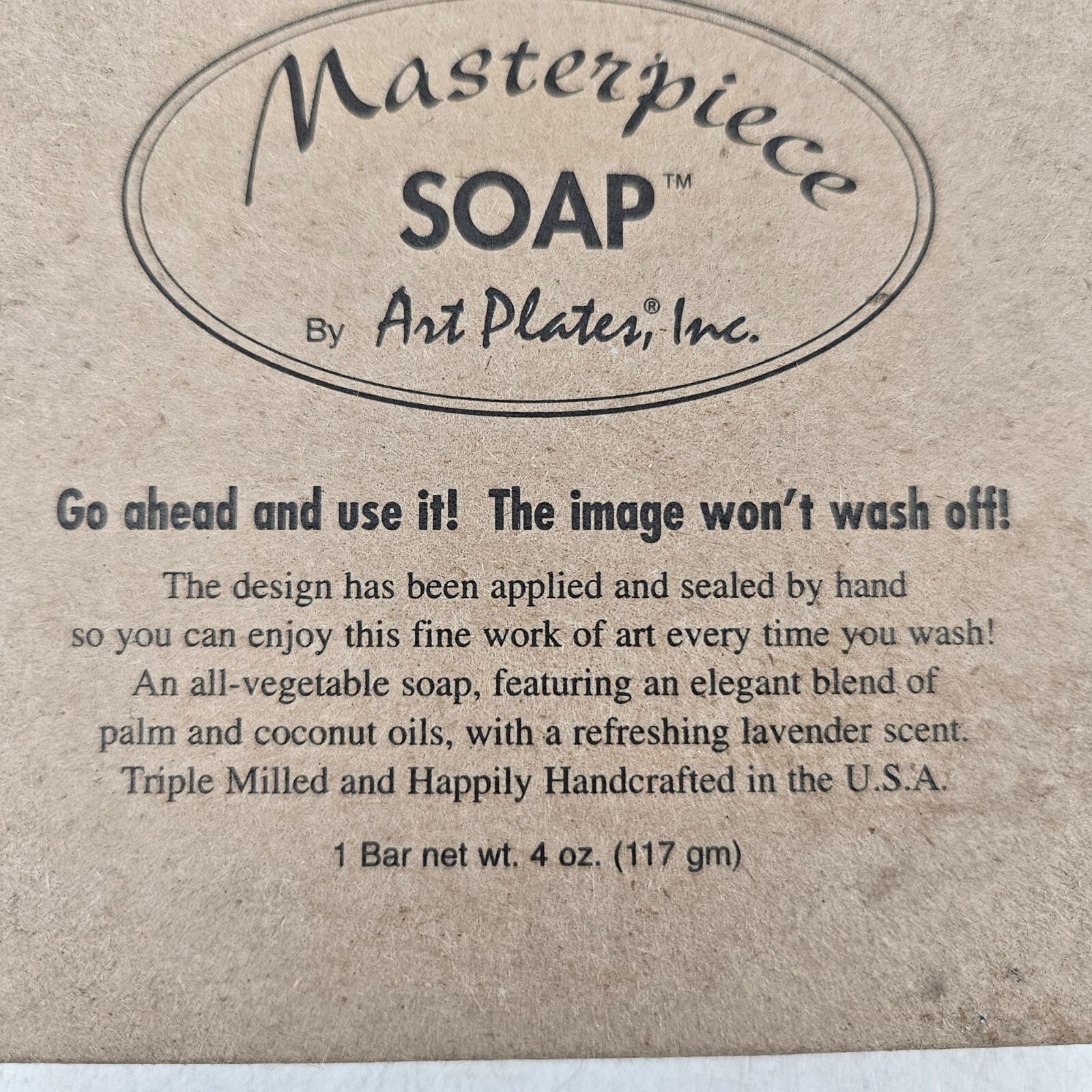 Masterplates Soap Art Plates All Vegetable Triple Milled Lavender Scent