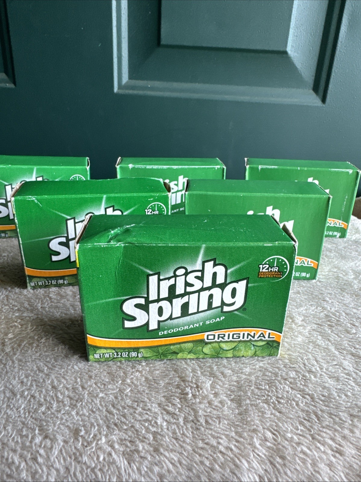 (6)Irish Spring Original Deodorant Soap 3.2oz (Old Version No Flex Seed Oil)