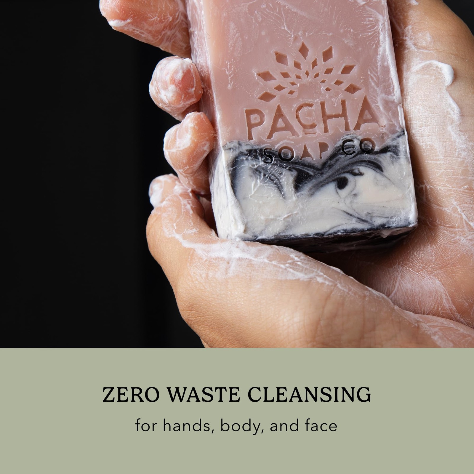 Pacha Soap Co. Bar Soap – Salt & Moss Scent, Handcrafted, Hydrating & Moistur…