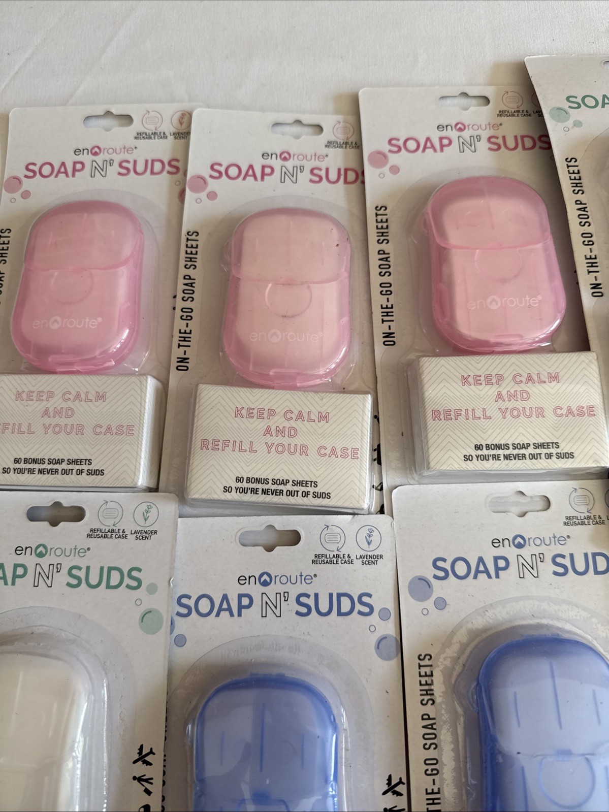 Soap N’ Suds Soap Sheets/Strips For Washing Hands Case 40 Sheets + 60 Bonus 8 Pk