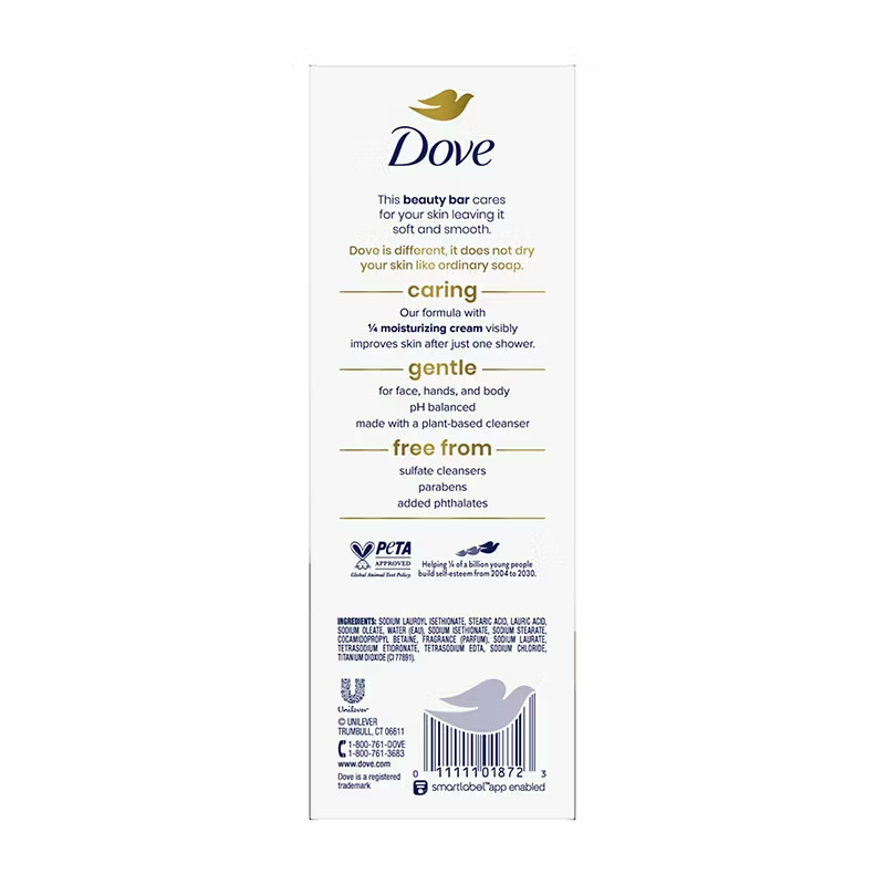 Dove Beauty Bar Soap Original with Deep Moisture, 16 Ct./3.75 oz Each