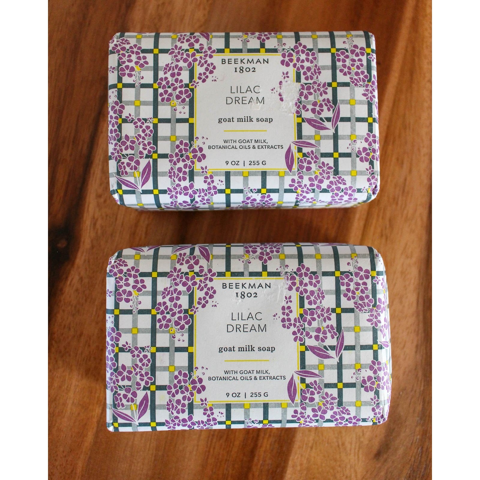 Beekman 1802 Goat Milk Soap Lilac Dream 2-Pack 9oz Bars Cruelty Free Made in USA