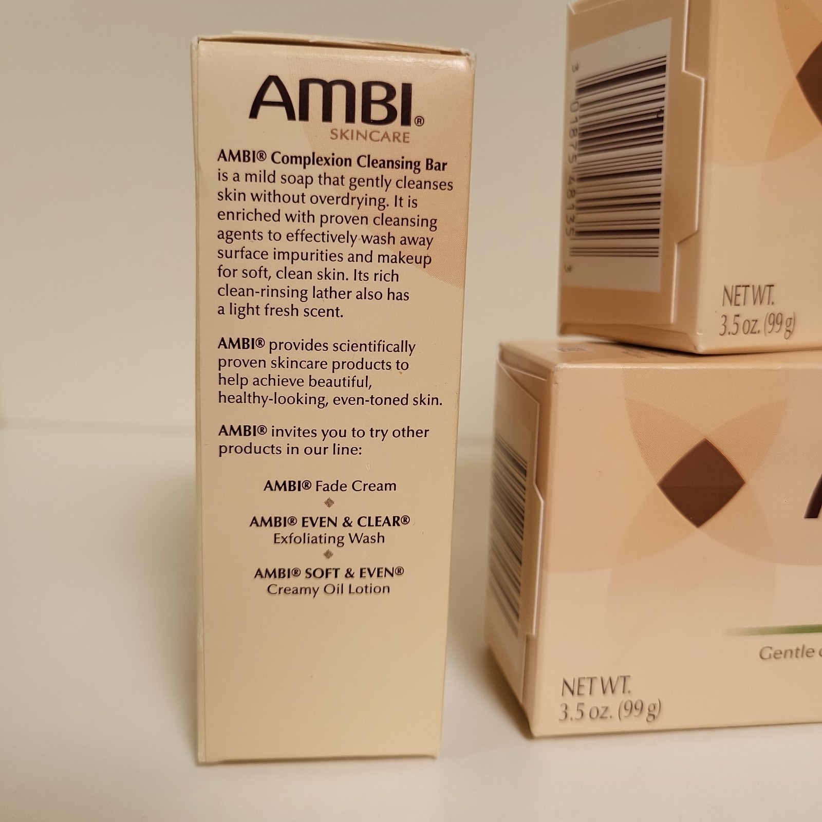 6 x Ambi Complexion Cleansing Bars 3.5 Oz each Light Fresh Scent Skincare Soap