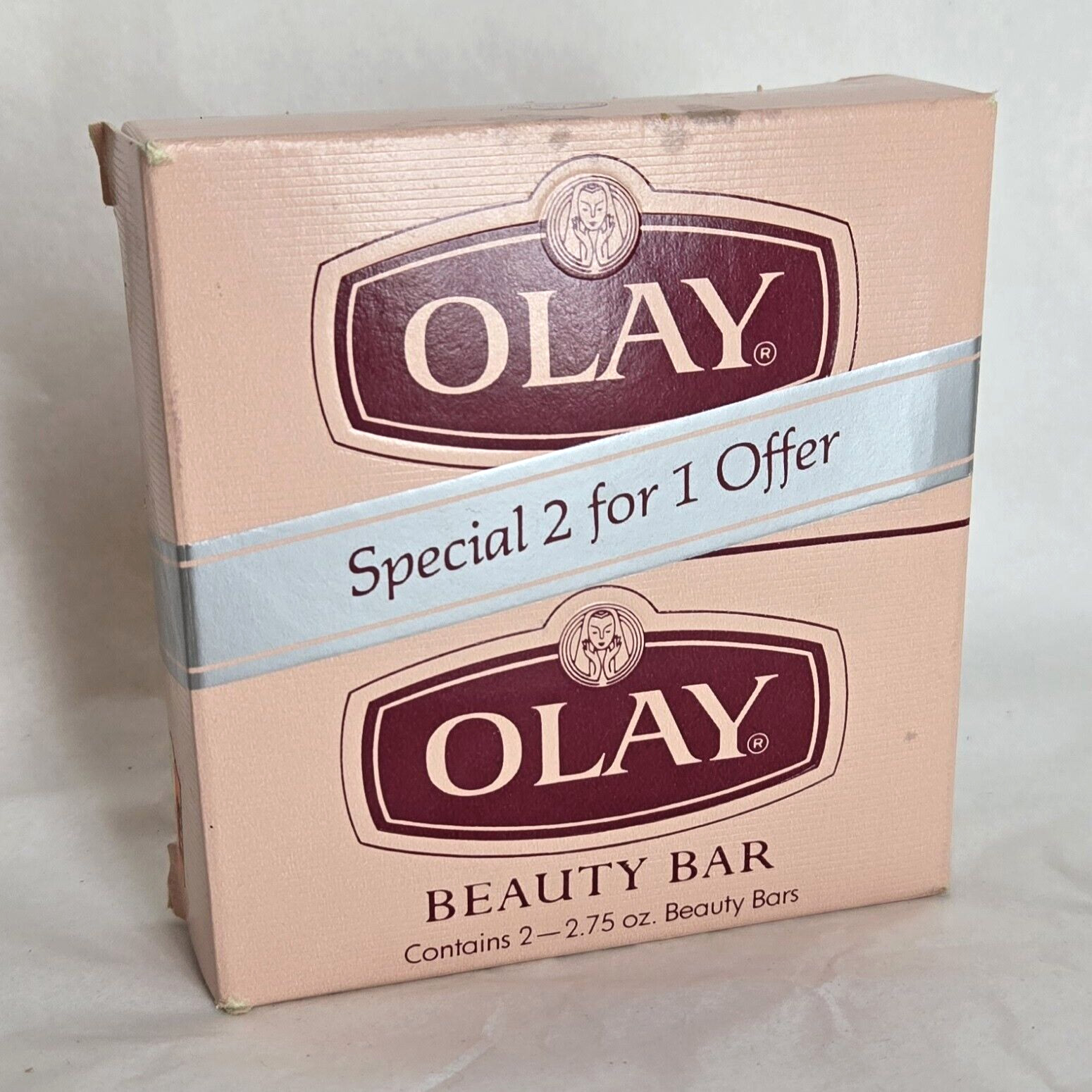 New Vintage OLAY Beauty Bar 2 pack 2.75 oz body soap bars