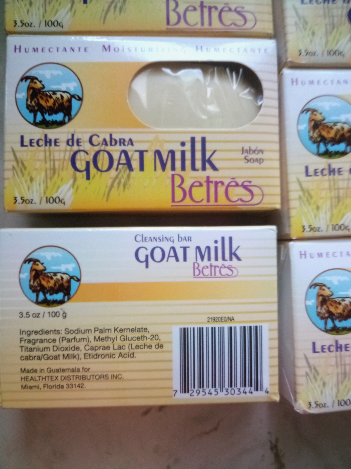 20 Betres Goat Milk Soap Moisturizing Bars 3.5oz Jabon de Leche de Cabra