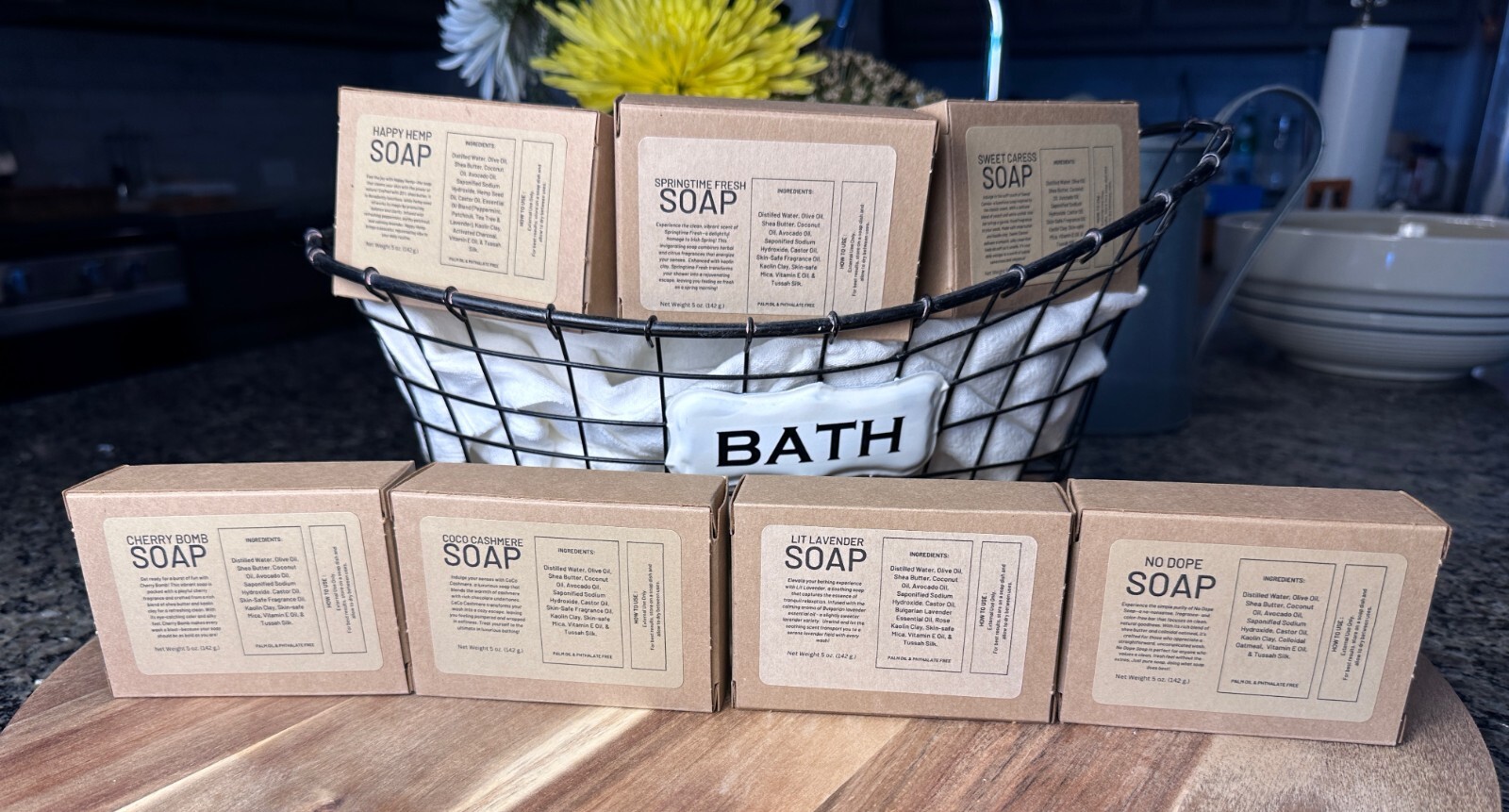 Luxury Handmade Shea Butter Soap 5 oz – Six Options – No Palm Oil or Phthalates