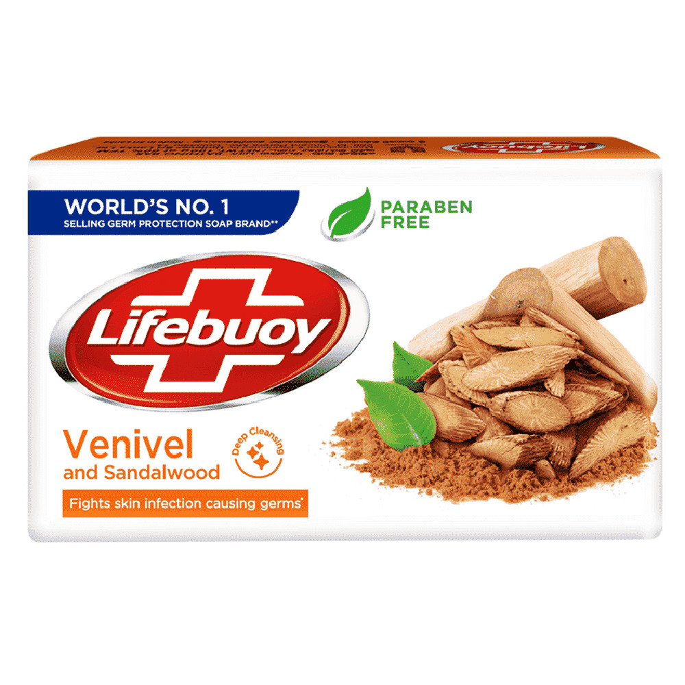 Ceylon Organic Lifebuoy Venival & Sandalwood Germ Protection Body Soap 100g 1Pcs