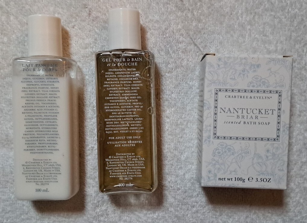 Crabtree & Evelyn Nantucket Briar Scented Bath Soap 3.5 oz & 3.4 Oz Body Lotion