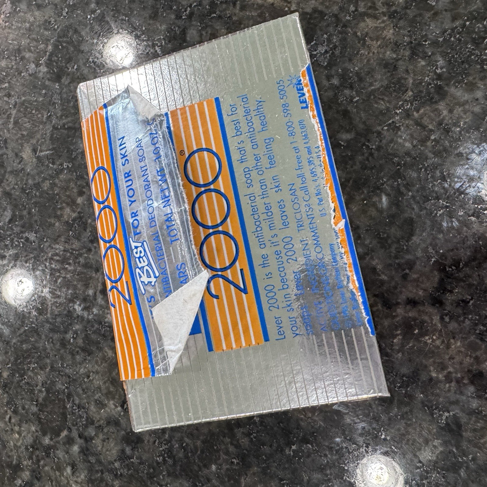 Vintage Lever 2000 Anti-Bacterial 1 Bar Pack Deodorant Soap