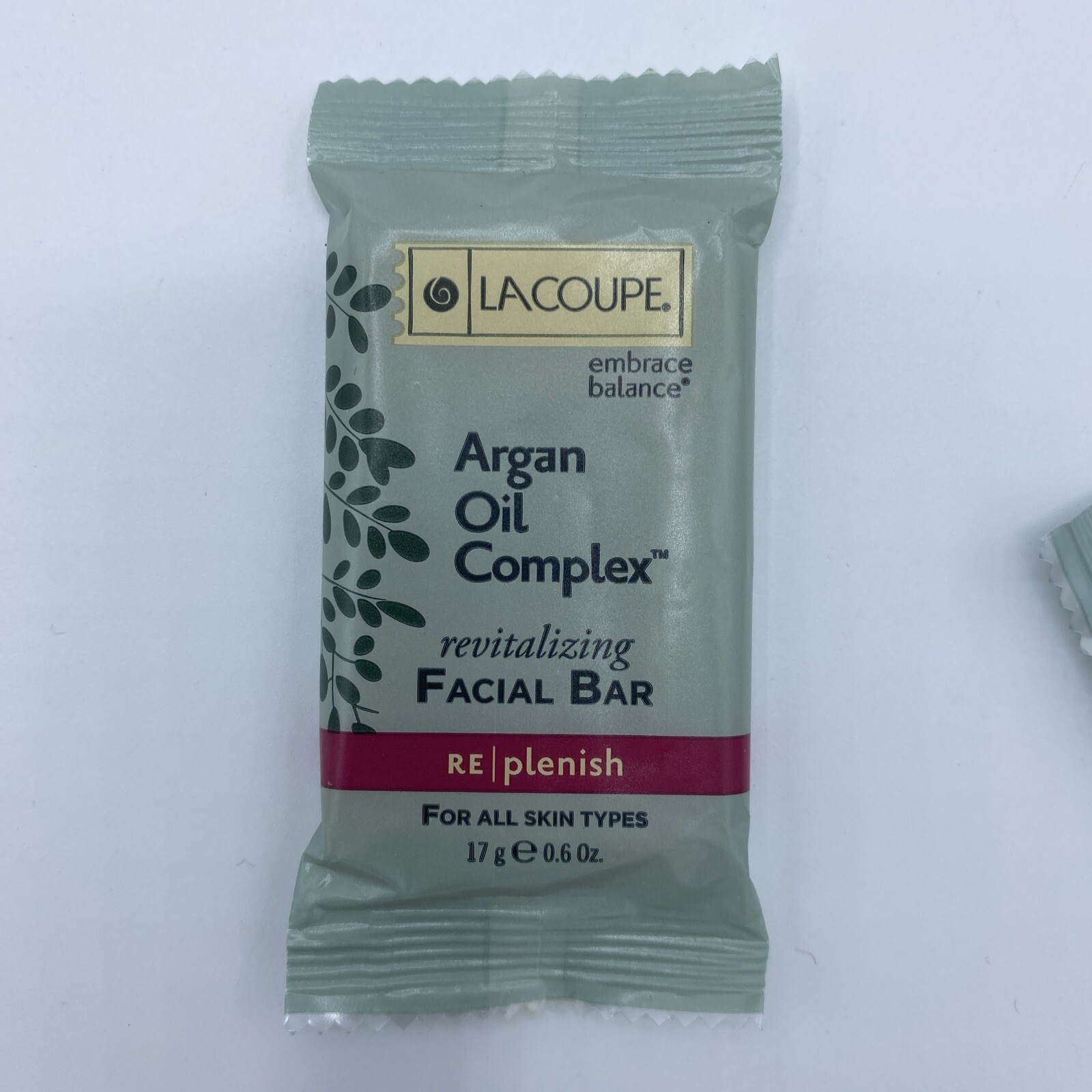 LaCoupe Embrace Balance Argan Oil Complex Facial Bars (4) .6 oz & (1) 1.3 oz