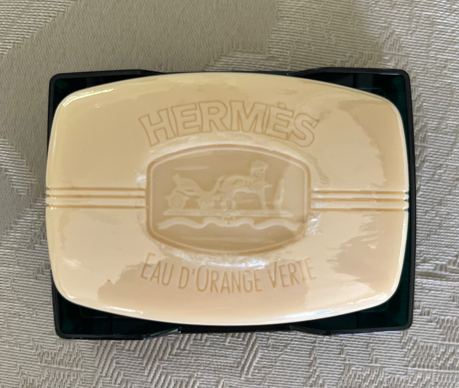 Hermes Plastic Bar Soap Box and Soap