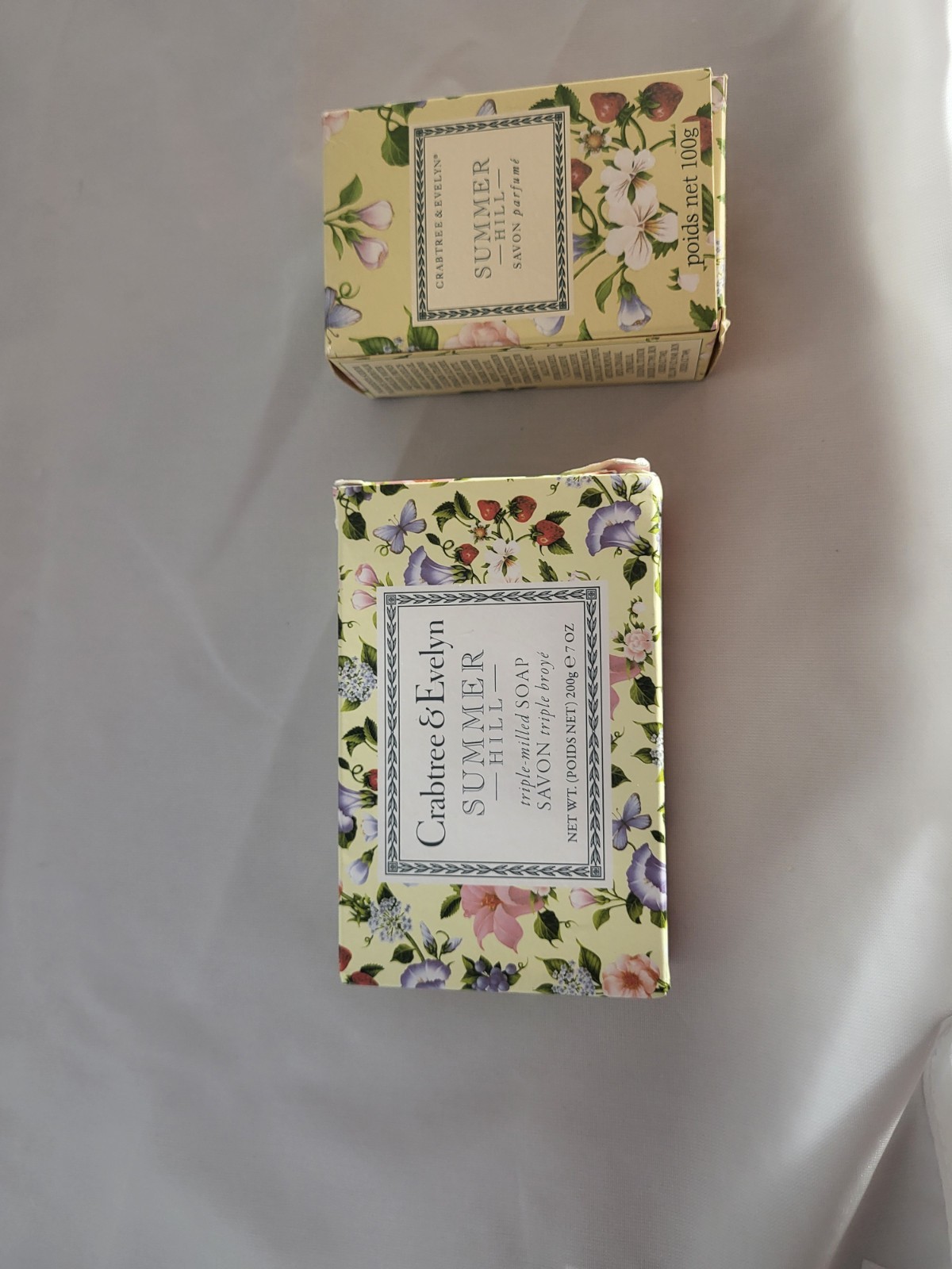 Crabtree & Evelyn- Summer Hill- 2 Pack- 7oz And 3.4 Oz – Soap Discontinued